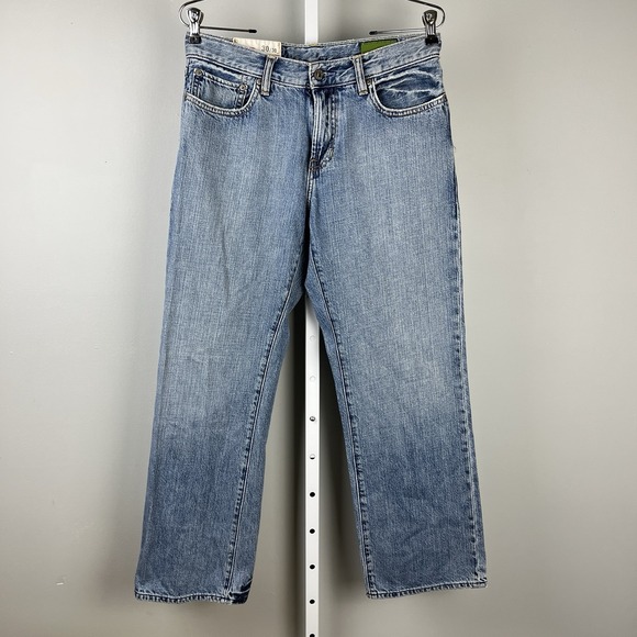 GAP 1969 Jeans Mens 30x30 Light Indigo Denim Baggy Straight Fit‎ 100% Cotton - Picture 1 of 9